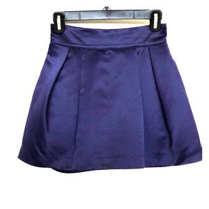 Deep purple mini skirt